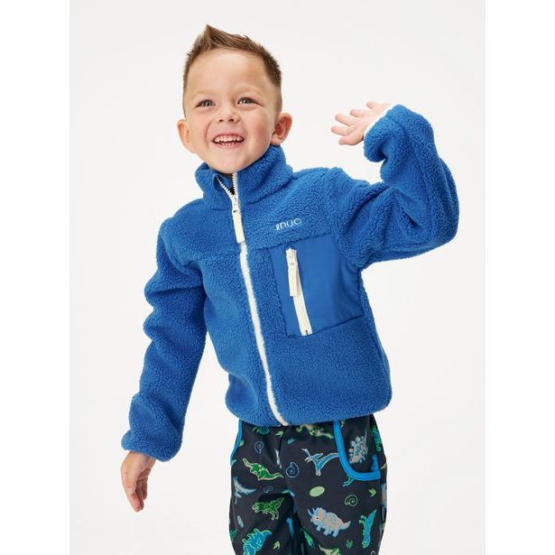 Dětská fleecová bunda Teddy, Sytě modrá