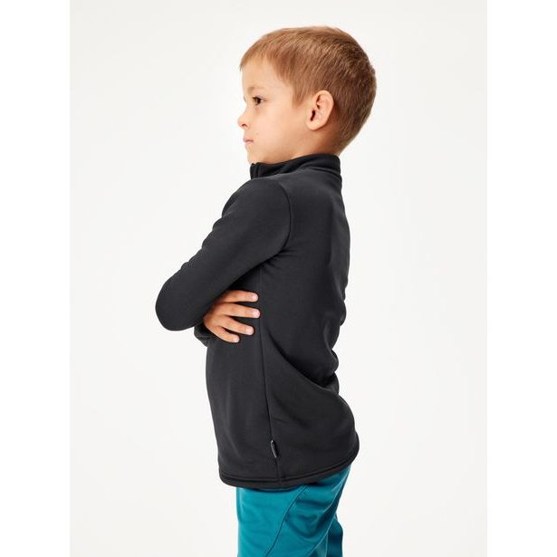 Unuo, Dětská fleecová mikina Tecnostrech, Černá
