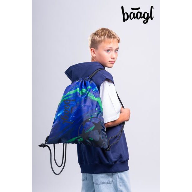 BAAGL SET 5 Core Football champion: batoh, penál, sáček, ledvinka, obal na notebook GRS