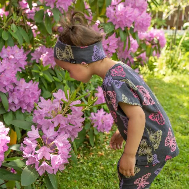 ESITO Tričko s krátkým rukávem Butterfly - šedá