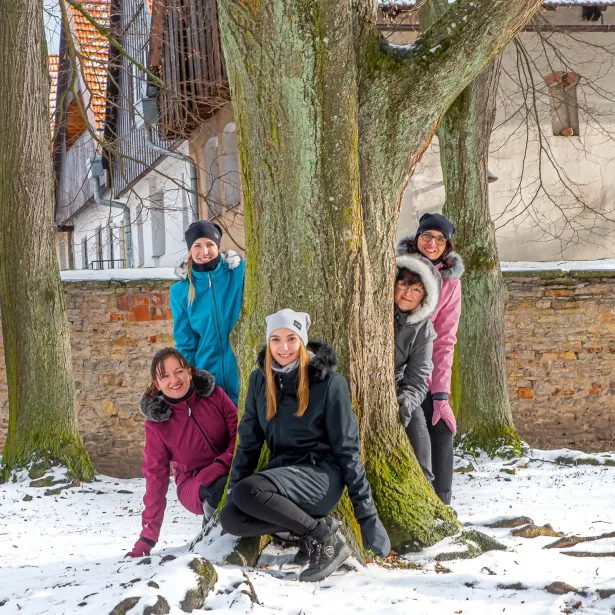 ESITO Dámský zimní softshellový kabát s beránkem Red