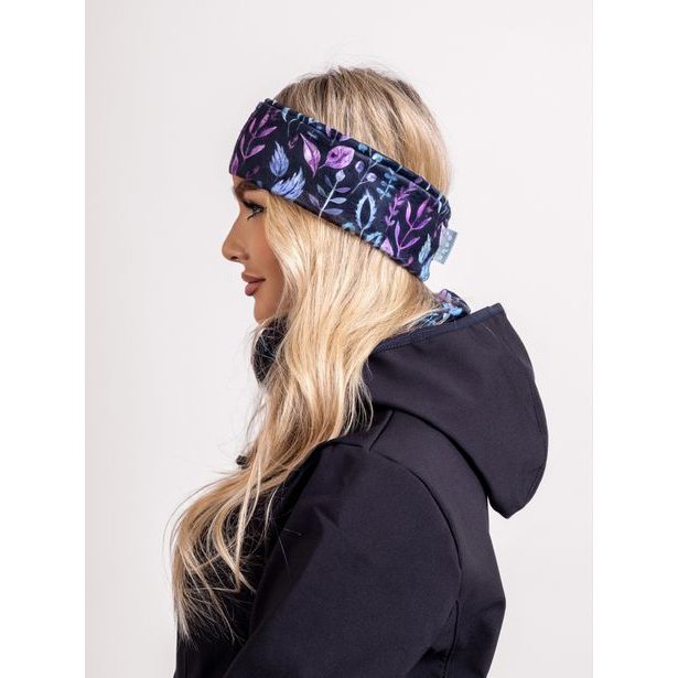 Unuo, Dámská čelenka fleecová Elise, Lístečky