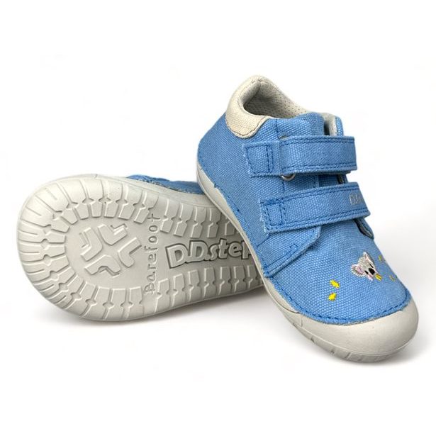 DDstep ultra lehké plátěné barefoot boty - Modré