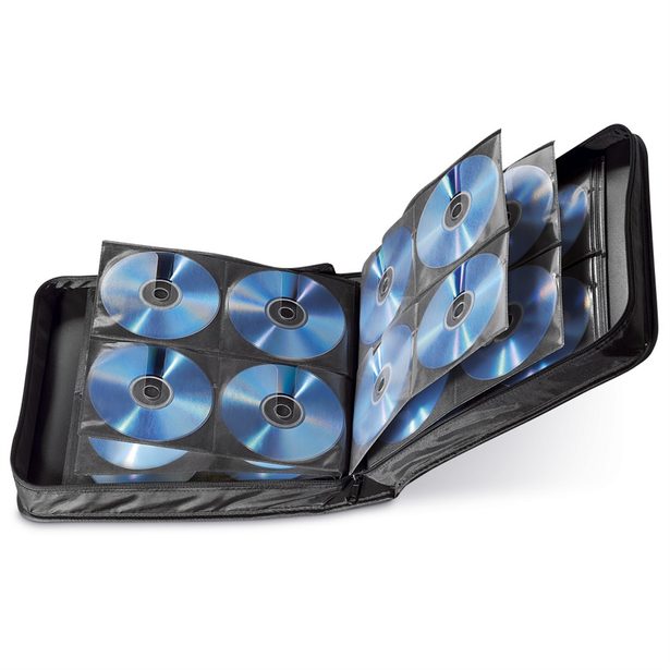 Hama Wallet 208, pouzdro pro 208 CD/DVD/Blu-ray disků, polyester, černé
