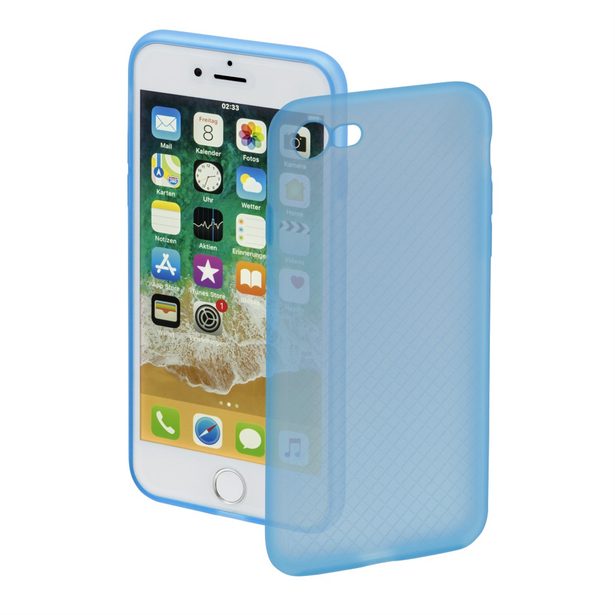 Hama Soft Touch Cover for Apple iPhone 7/8, blue, Limited Edition