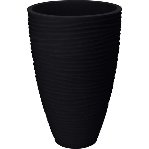 PROGARDEN Květináč venkovní žebrovaný 40 cm antracit KO-Y54201720