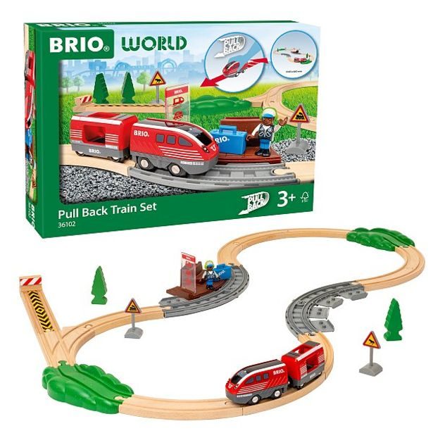 BRIO Vlaková sada s natahovacím vláčkem