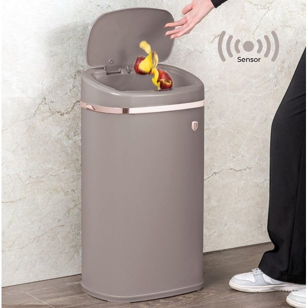 BERLINGERHAUS Bezdotykový odpadkový koš se senzorem 58 l Taupe Collection BH-9523