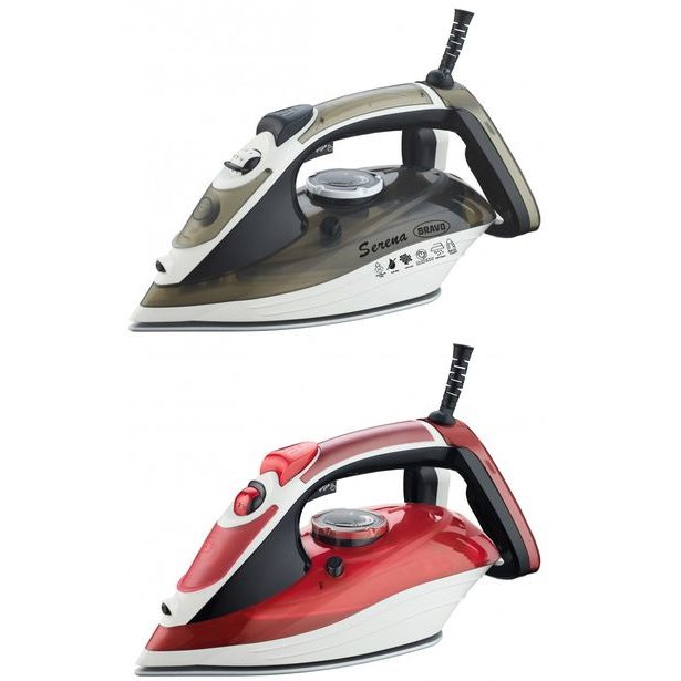 žehlička napař. SERENA, B-4813, šedá, červená