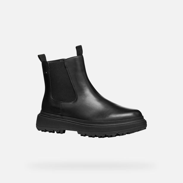 Černá dámská kotníková obuv Geox Lamidie + Grip ABX