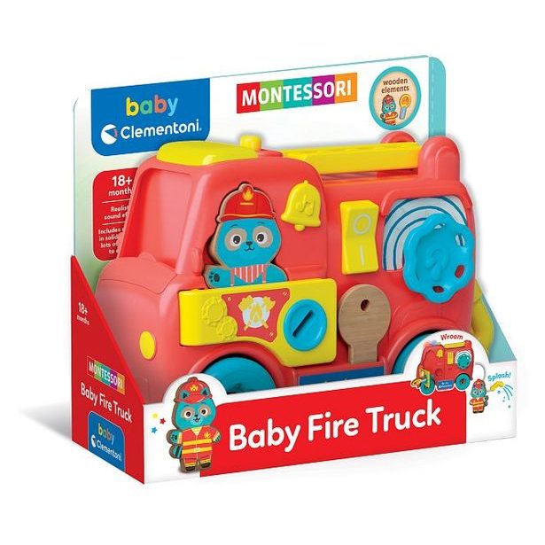 CLEMENTONI Clemmy baby - Montessori Hasičské auto