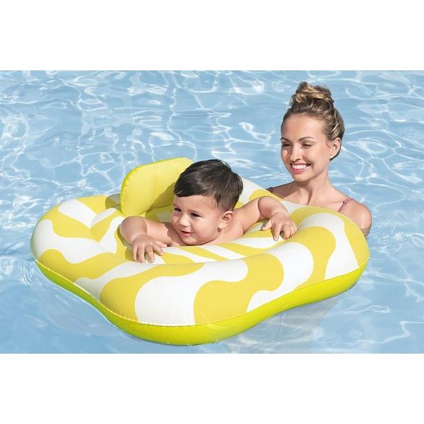 Bestway Nafukovací baby sedací kruh s opěrkou, 79x79 cm