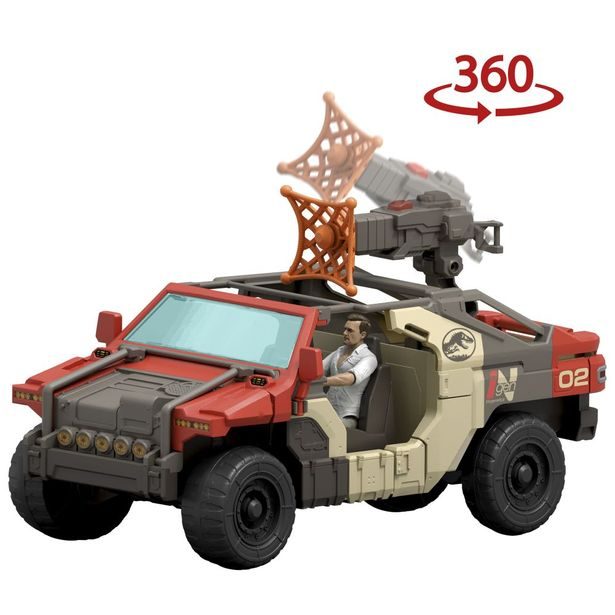 JW SUPER AUTO S ŘIDIČEM A DINOSAUREM