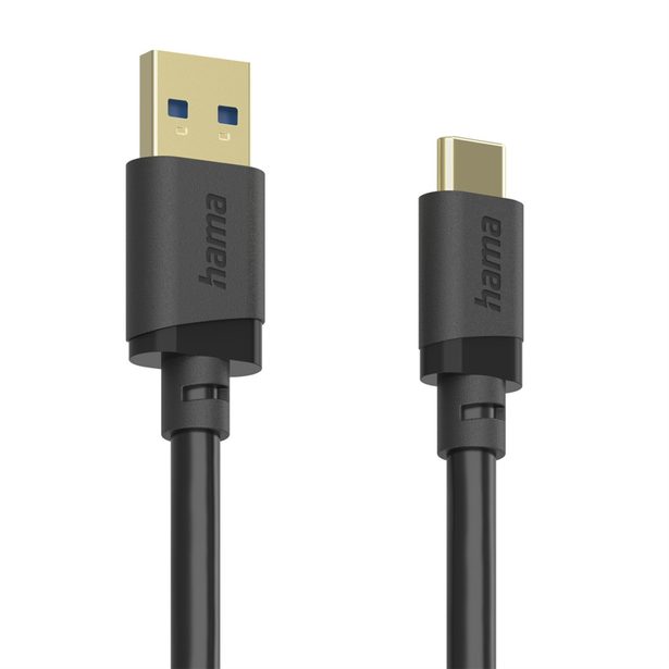 Hama USB A-C kabel 1,5 m, USB 3.2 Gen1 5 Gb/s, černý