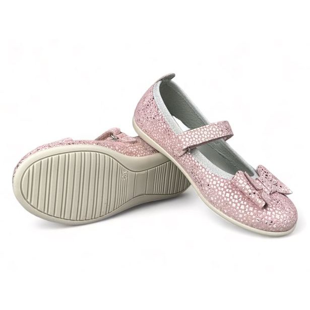 Dívčí baleríny Ciciban - Růžové s mašličkou