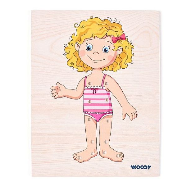 Šněrovací šatní skříň "Holčička"