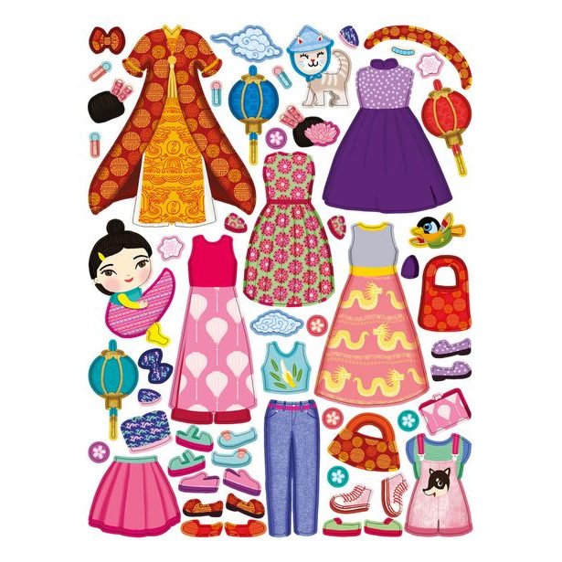 Šaty pro NGOC ─ Kniha samolepek