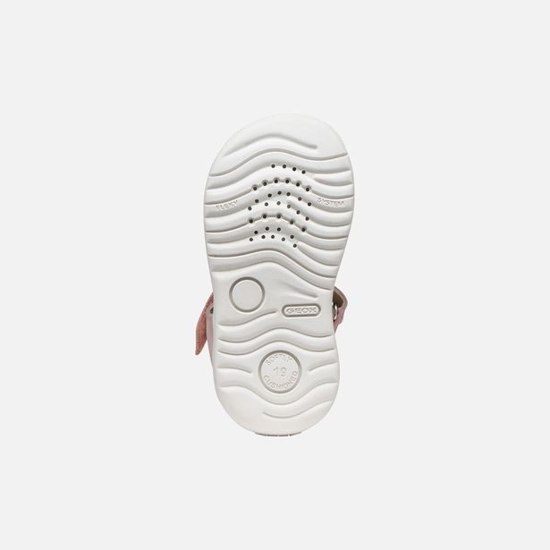 Světle růžové dívčí sandály pro první kroky Geox Sandal Macchia