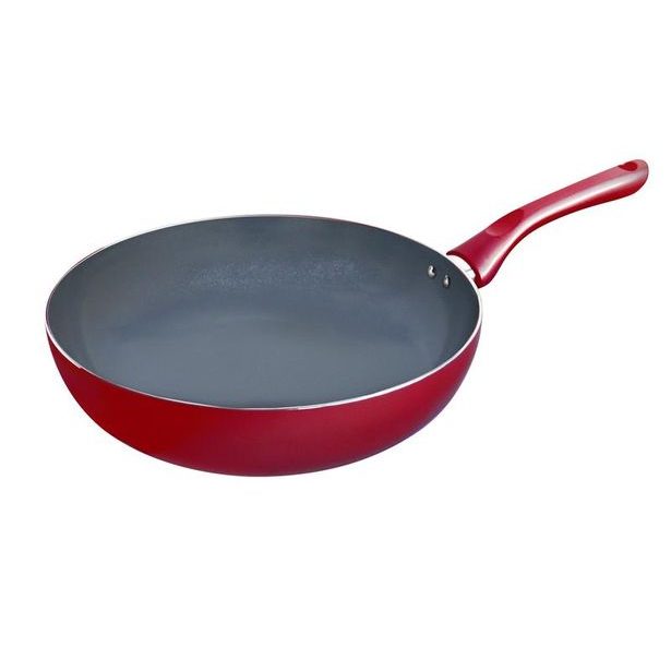 TORO PÁNEV WOK, KERAMIKA, ČERVENÁ, 28CM_hamashop