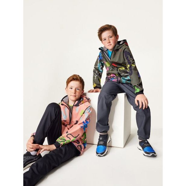 Unuo, Dětská softshellová bunda s fleecem Basic, Khaki, Fantazie