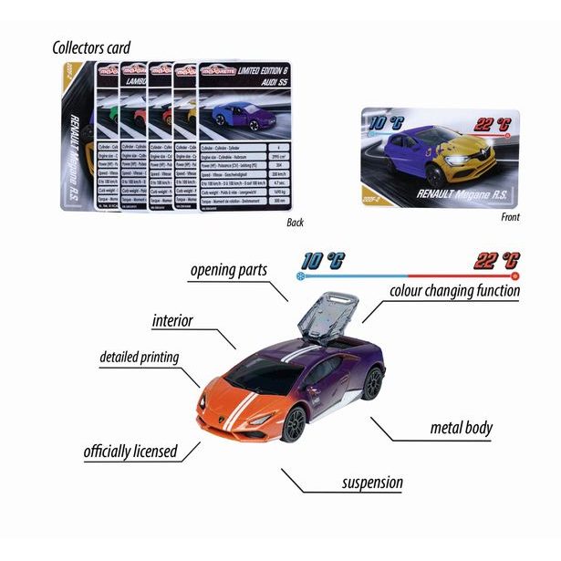 Autíčko Color Changers, 6 druhů