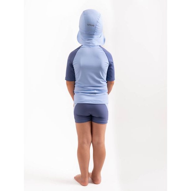 Unuo, Dětská kšiltovka s plachetkou a UV ochranou 50+, Sv. Modrá, Velryby