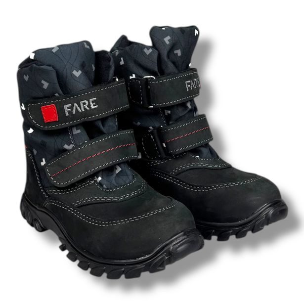 Dětská zimní obuv s membránou Fare - Černé