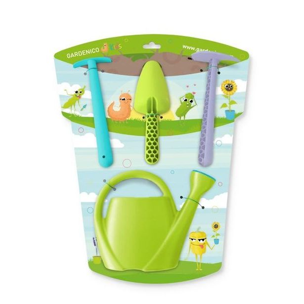 sada 3ks nářadí+konvička, dětská, plast