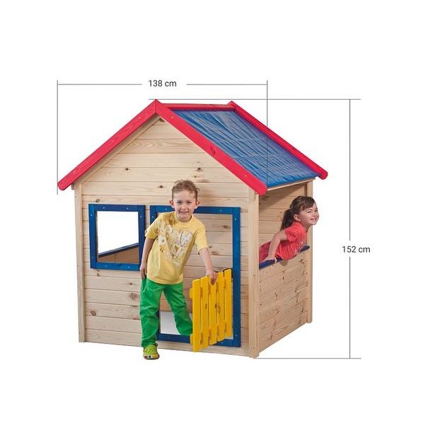 Zahradní domeček s barevným lemováním