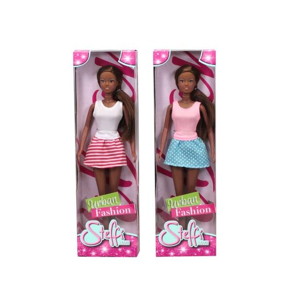 Panenka Steffi černoška Urban Fashion, 2 druhy