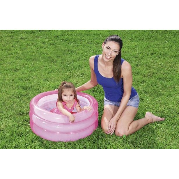 Nafukovací bazének růžový, modrý, průměr 70cm, výška 30cm