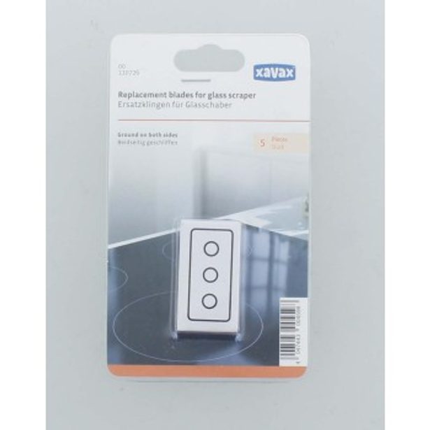 Xavax náhradní čepele pro škrabku na sklokeramickou desku, 5 ks