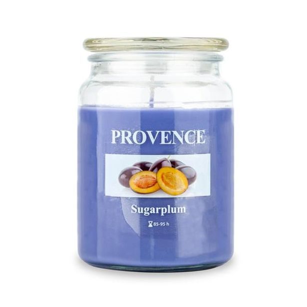 Provence SVÍČKA VE SKLE S VÍČKEM 510G SUGARPLUM,1 KNOT_hamashop