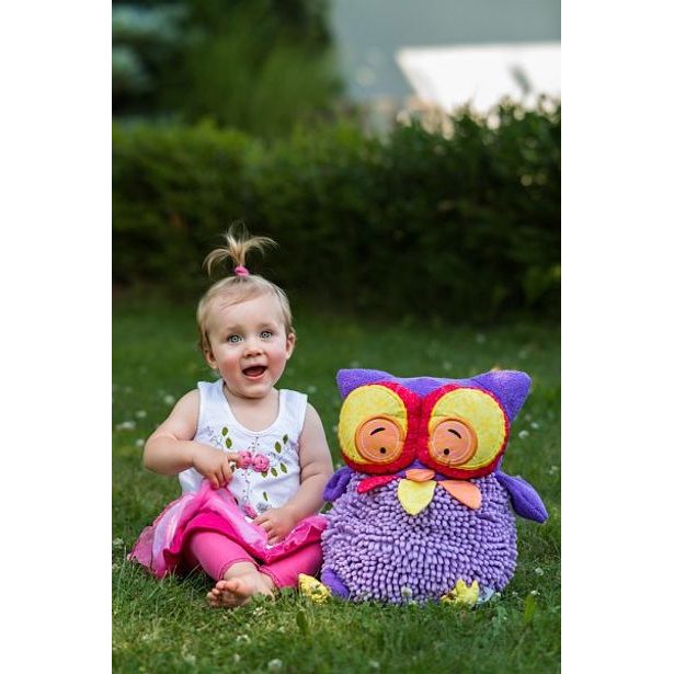 Mazlící polštář, sova "HOKU"