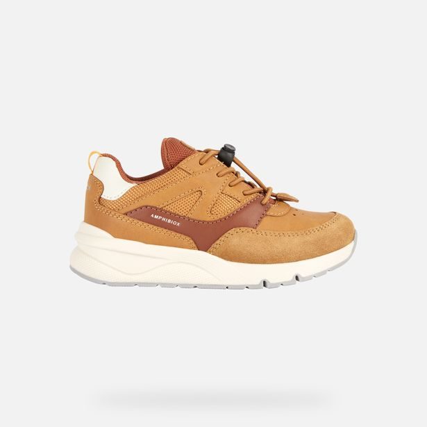 Žluté chlapecké tenisky Geox Rooner B ABX