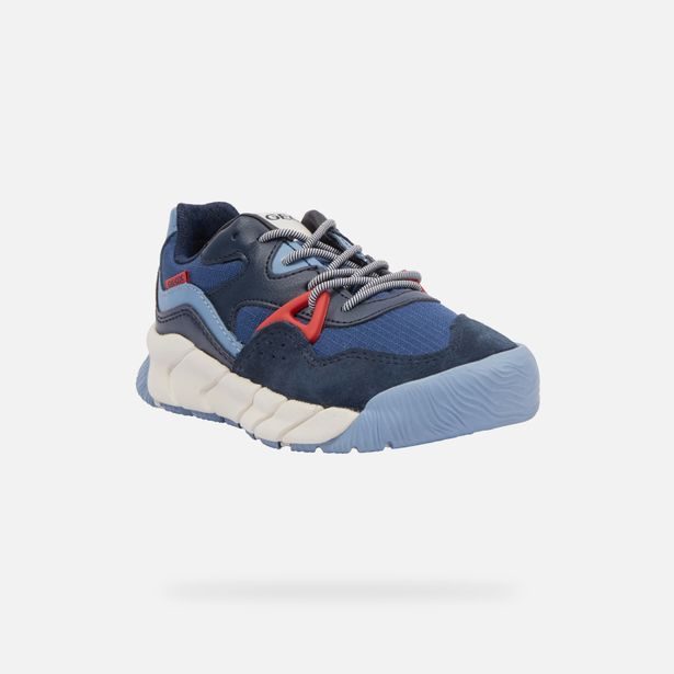 Modré chlapecké tenisky Geox Flexyper Pro Boy