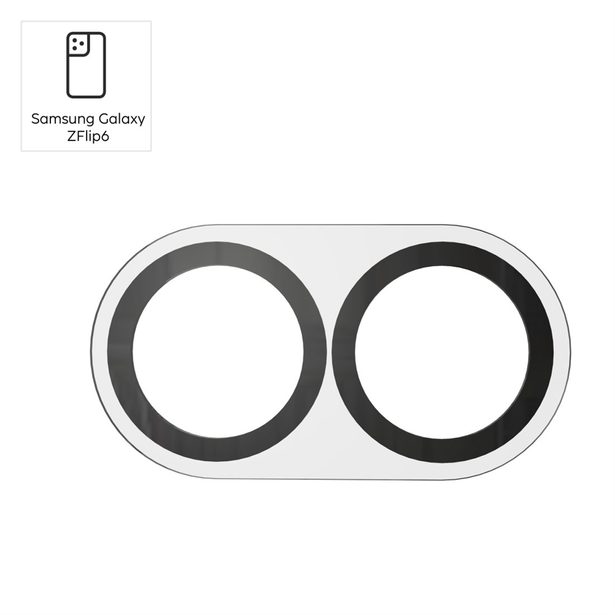 Hama Cam Protect, ochranné sklo fotoaparátu pro Samsung ZFlip6,, průhledné