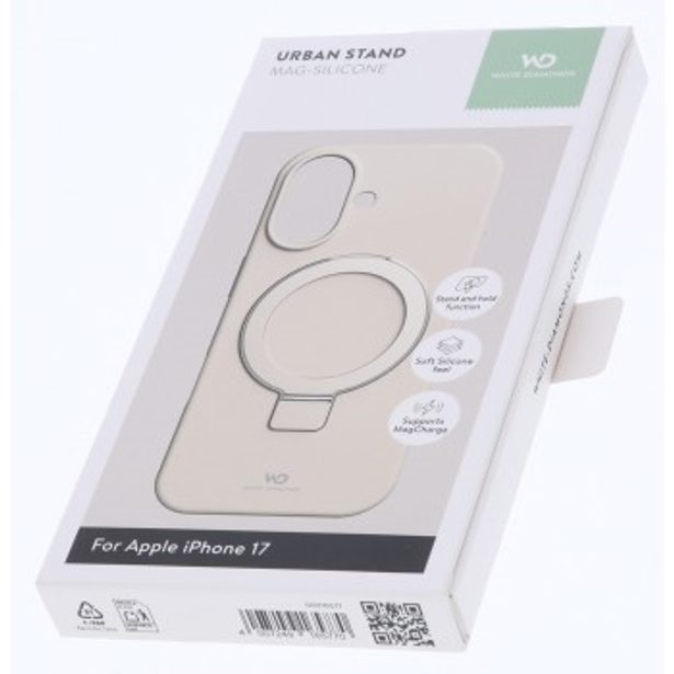 White Diamonds Mag Urban Stand Case, kryt pro Apple iPhone 17, MagSafe kompatibilní, pískový