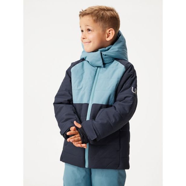 Unuo Dětská zimní bunda Ski, Tm. Modročerná