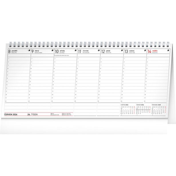 NOTIQUE Stolní kalendář Manažerský daňový 2026, 33 x 14,5 cm