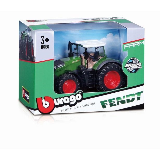 Bburago 10cm Farm Traktor na setrvačník Fendt 1050 Vario