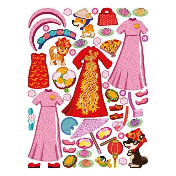 Šaty pro NGOC ─ Kniha samolepek