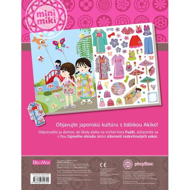 Šaty pre AKIKO ─ Kniha samolepiek Baagl