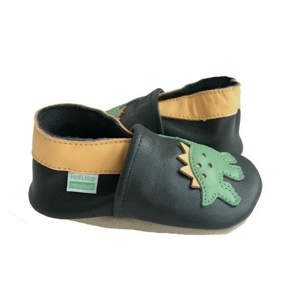 Hopi Hop Barefoot kožené capáčky - dino