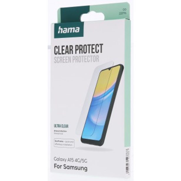 Hama Clear Protect, ochranné sklo na displej pro Samsung Galaxy A15/A15 5G