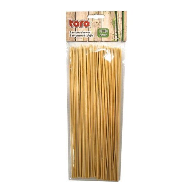 TORO ŠPEJLE HROCENÉ 100KS 25CM BAMBUS_hamashop