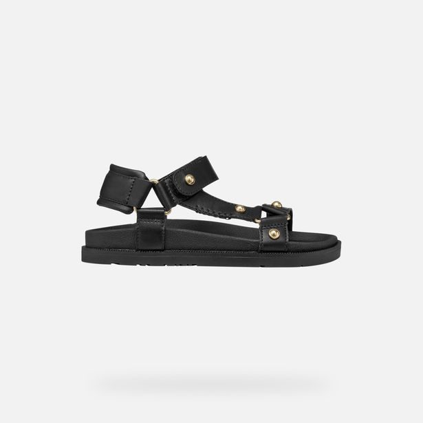 Černé dívčí sandály Geox Sandal Foammentera