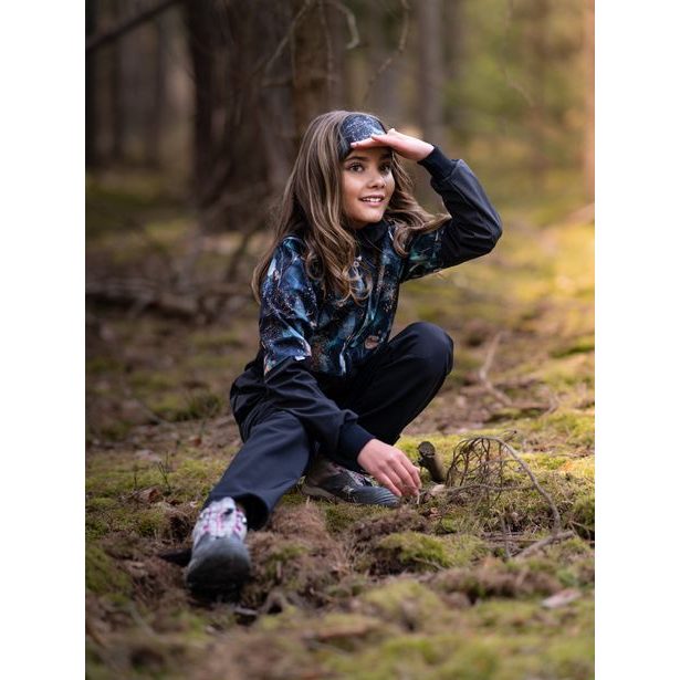 Unuo, Dětské softshellové kalhoty s fleecem Cool, Černá