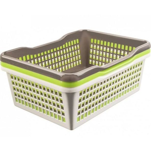 košík 37l 47,5x37,8x20,8cm, prolamovaný, 5barev, plast