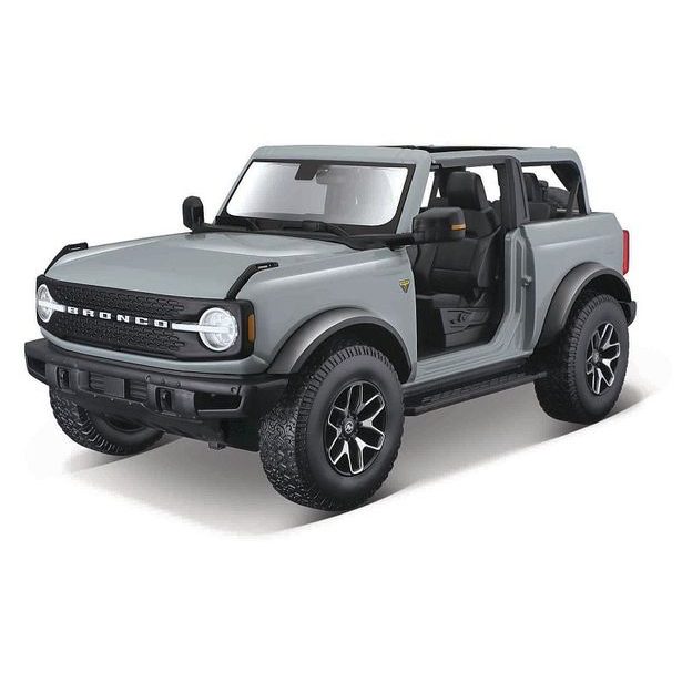 Maisto Maisto - 2021 Ford Bronco Badlands (bez dveří), kaktusově šedá, 1:18